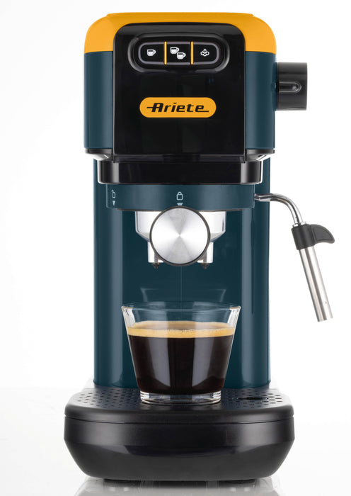 Ръчна еспресо машина Ariete - 1399, 15 bar, 1.1 l, Mango Yellow