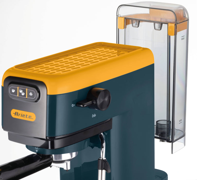 Ръчна еспресо машина Ariete - 1399, 15 bar, 1.1 l, Mango Yellow