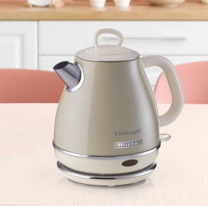 Електрическа кана Ariete - Vintage 2868, 1630W, 1 l, бежова