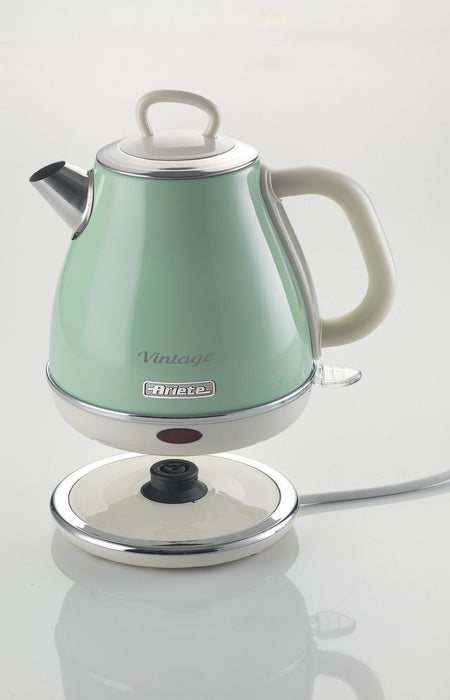 Електрическа кана Ariete - Vintage 2868, 1630W, 1 l, зелена