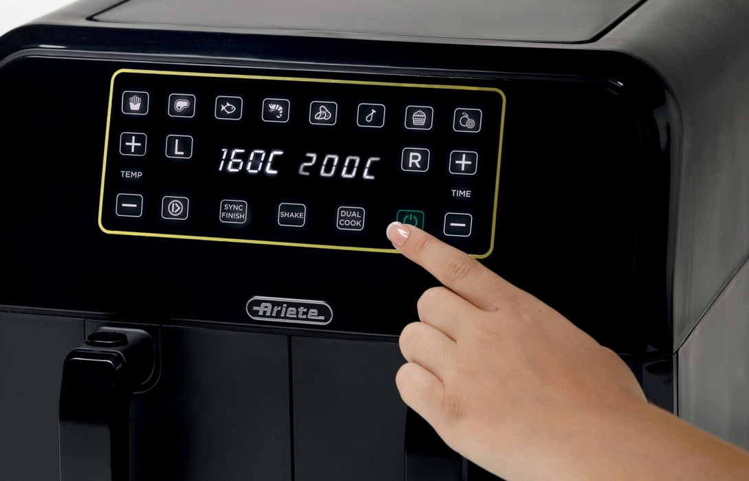 Фритюрник с горещ въздух Ariete - Airy Fryer Dual 4623, 1700W, 8 l, черен