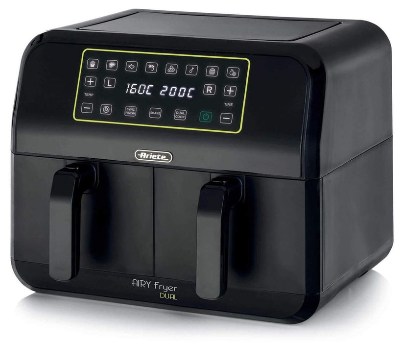 Фритюрник с горещ въздух Ariete - Airy Fryer Dual 4623, 1700W, 8 l, черен
