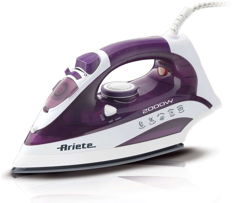 Парна ютия Ariete - 6235/00, 2000W, 0.3 l, керамична, лилава