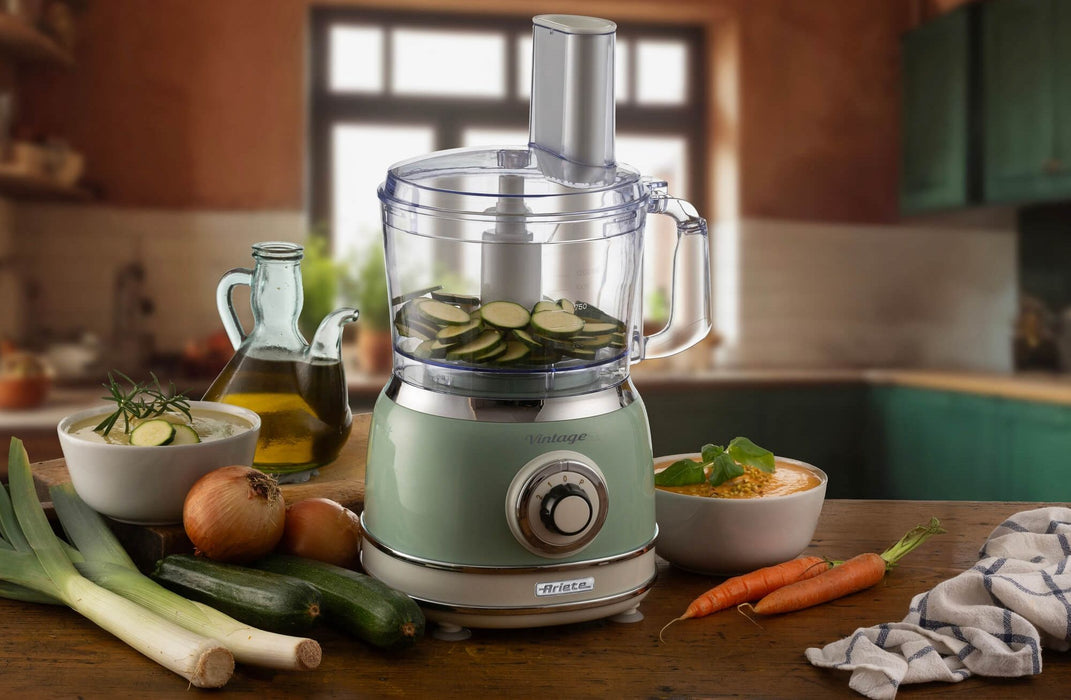 Кухненски робот Ariete - Vintage 1781, 1000W, 2.1 l, зелен