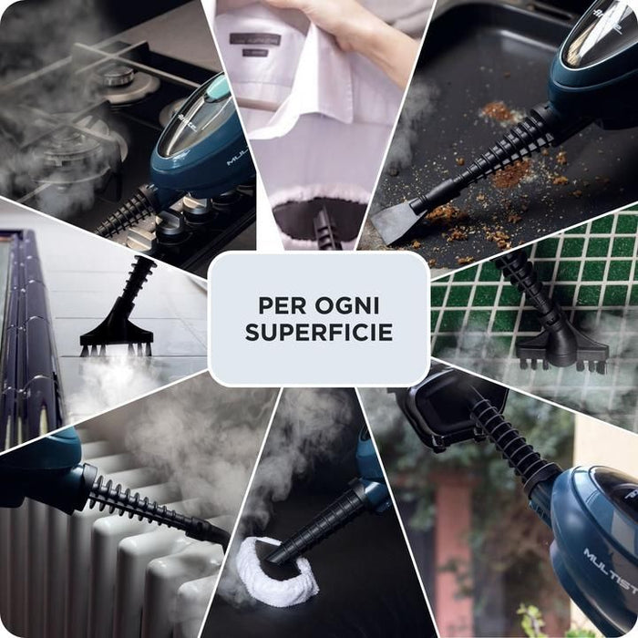 Парочистачка Ariete - Steam Mop 10 в 1, 4164/06, 1500W, синя