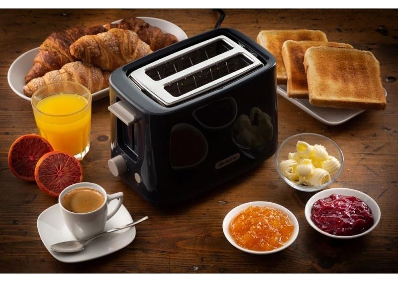 Тостер Ariete - Breakfast, 760W, 2 филии, 7 степени, тъмносив