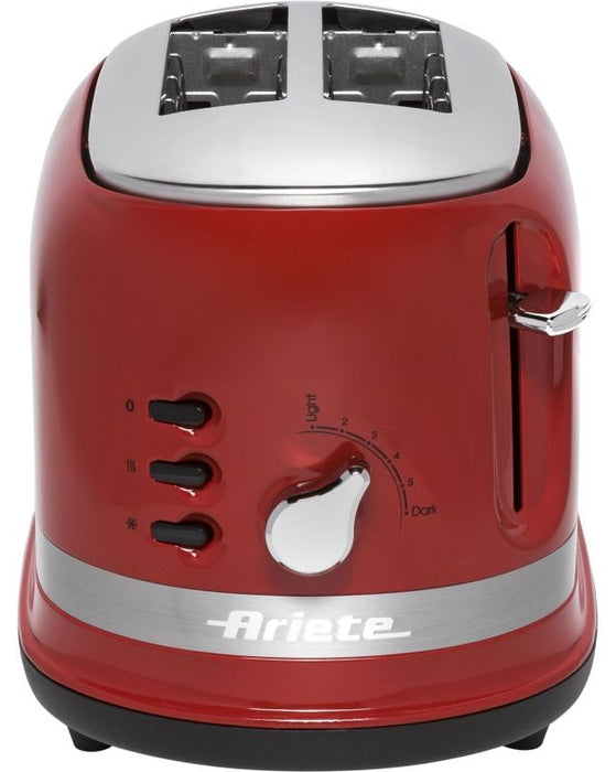 Тостер Ariete - Moderna, 149, 815W, 6 степени, червен
