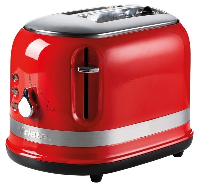 Тостер Ariete - Moderna, 149, 815W, 6 степени, червен