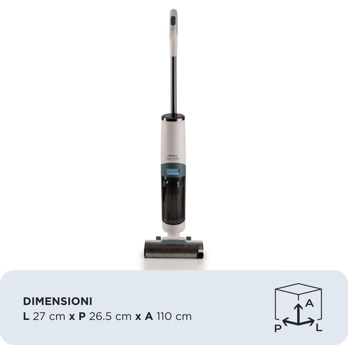 Вертикална прахосмукачка Ariete - Aqua Force Wash & Vacuum 2483, HEPA, бяла