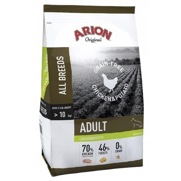 ARION Original беззърнеста пилешка и картофи - суха храна за кучета - 12 кг