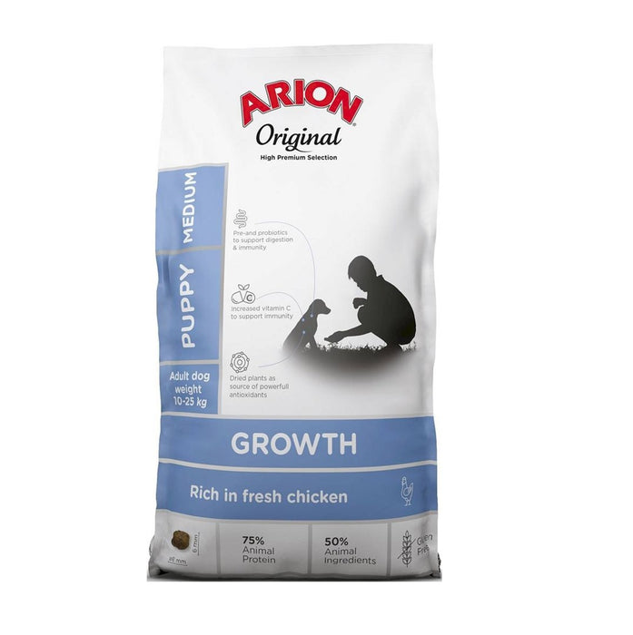 ARION Original Puppy Medium Growth Chicken - суха храна за кучета - 12 кг