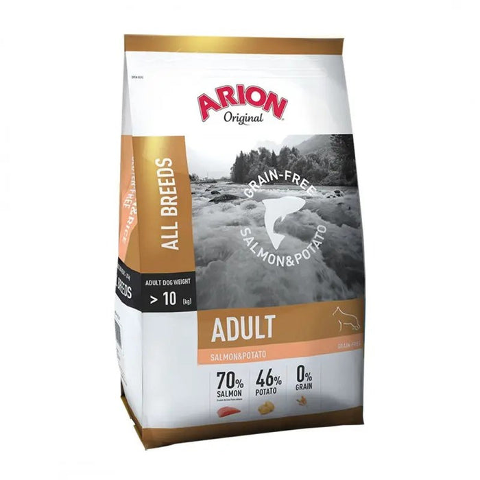 ARION Original беззърнеста сьомга и картофи - суха храна за кучета - 12 кг