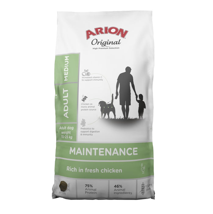 ARION Original Medium Maintenance Chicken - суха храна за кучета - 12 кг
