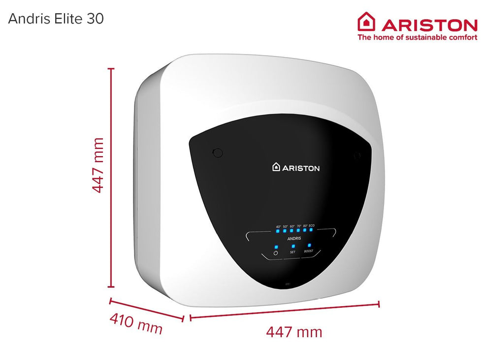 Бойлер Ariston - Andris Elite 30/5 EU, 30 l, 1500W, бял