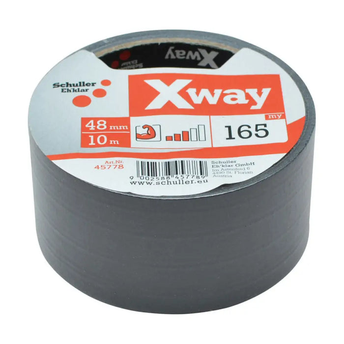 АРМИРАНА ЛЕНТА DUCT TAPE 48 MM Х 10 M ЧЕРНА SCHULLER X-WAY