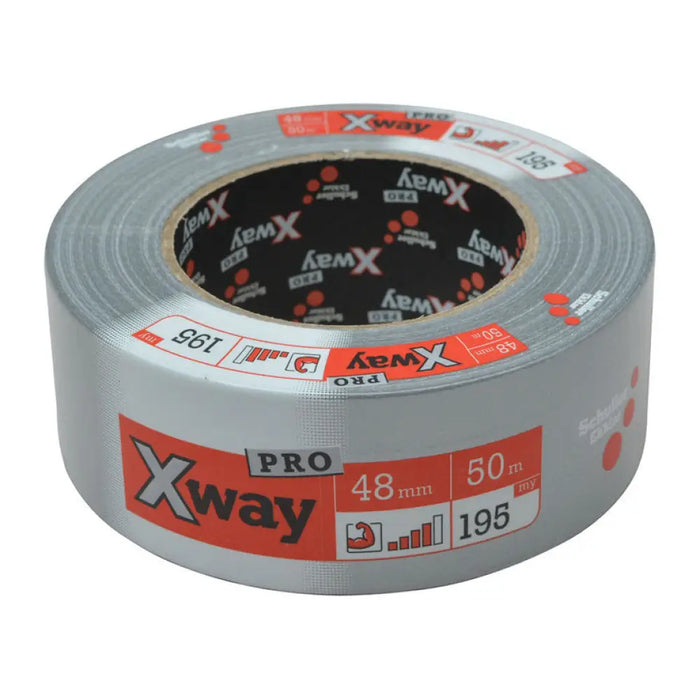 АРМИРАНА ЛЕНТА DUCT TAPE 48MMХ50М СРЕБЪРНА SCHULLER X-WAY