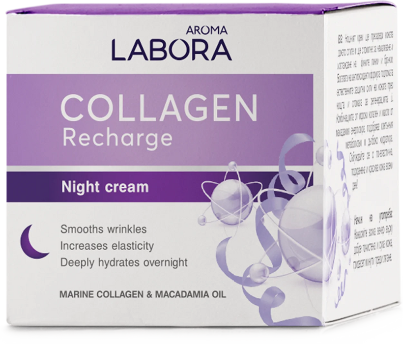 Нощен крем за лице Collagen Recharge, 50 ml