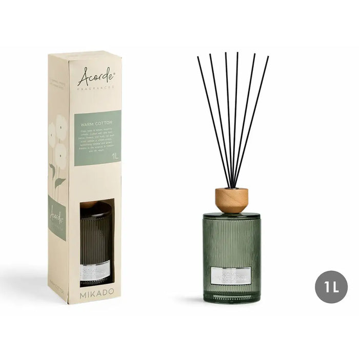 Ароматизирани Пръчици Acorde WARM COTTON 1 L (4 броя)