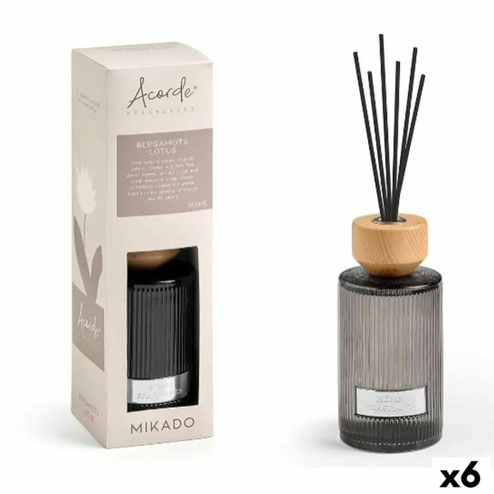 Ароматизирани Пръчици Acorde BERGAMOTS LOTUS 500 ml (6 броя)