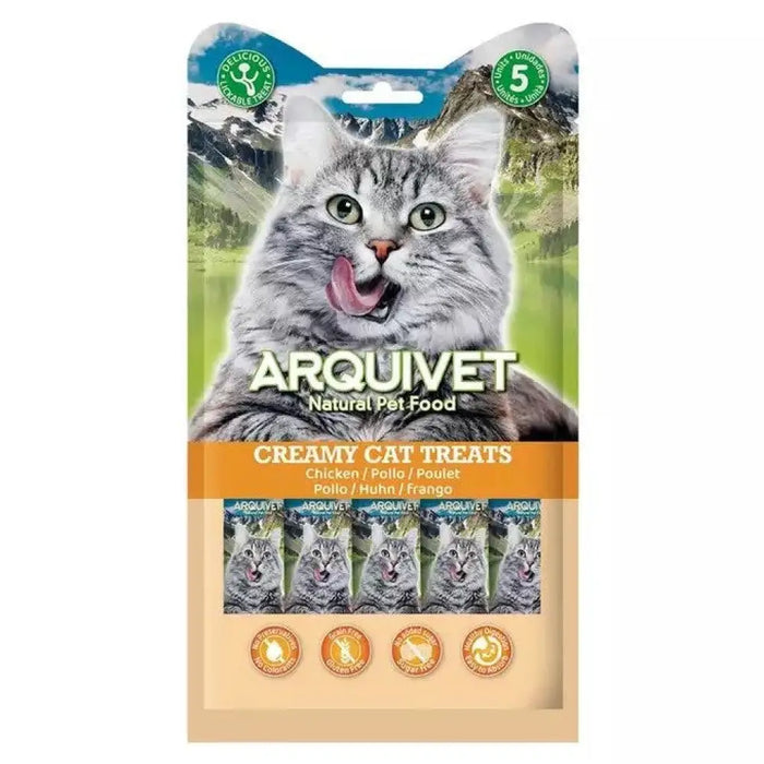 ARQUIVET Creamy Cat Treats Chicken - лакомства за котки - 5