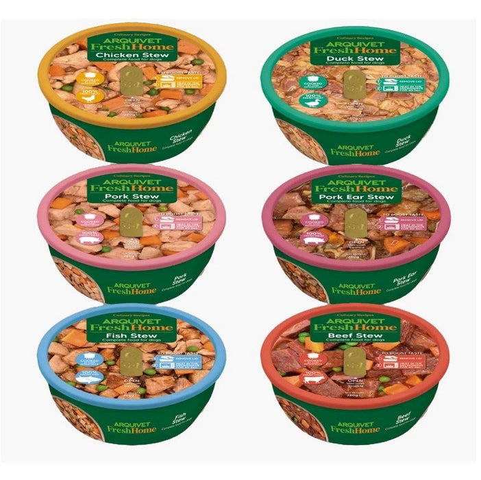 ARQUIVET Fresh Home Mix яхнии - мокра храна за кучета - 6x280 г