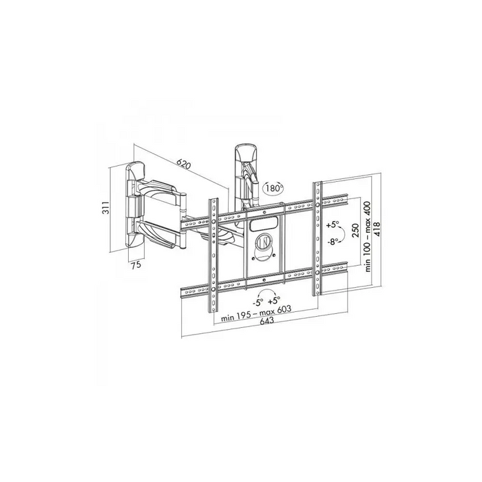 ART AR-85 СТОЙКА ЗА LCD/LED ТЕЛЕВИЗОР 32-70’’ 45KG