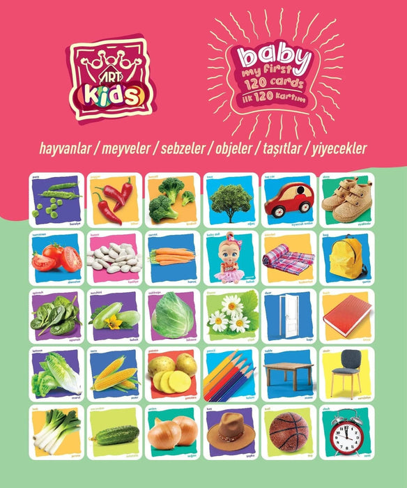 Настолна игра Baby My First 120 Cards - Детска