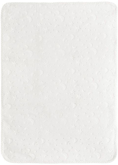 Бебешко одеяло Lorelli - Twinkle, 80 х 110 cm, бяло
