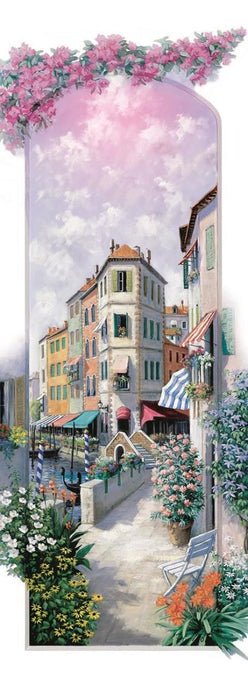Панорамен пъзел Art Puzzle от 1000 части - Венеция в цветя, Питър Моц