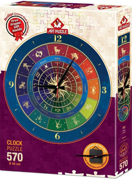 Пъзел-часовник Art Puzzle от 570 части - Зодиак