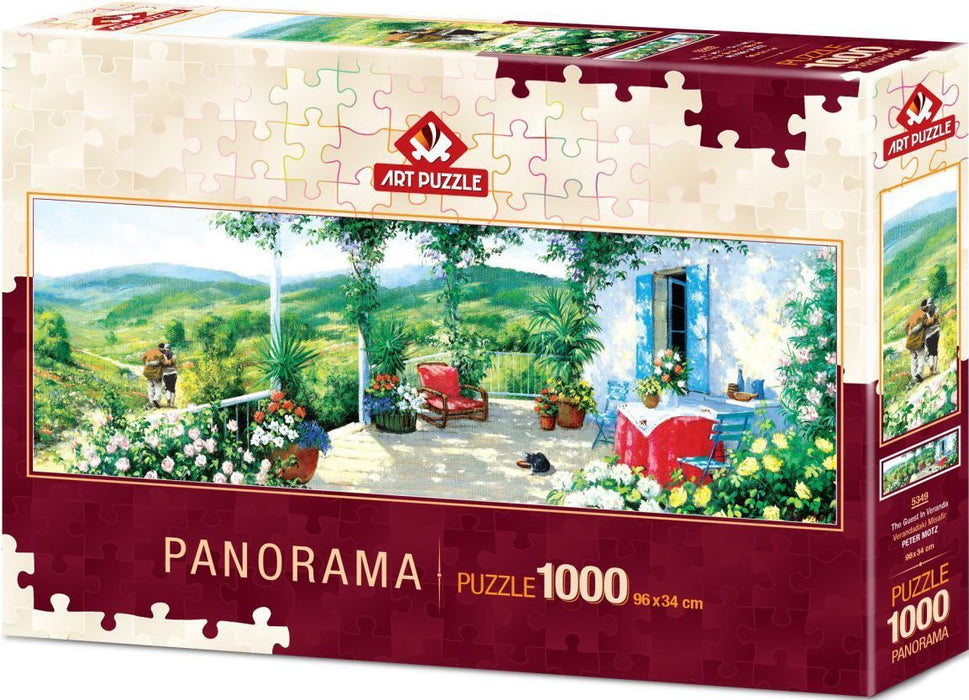 Панорамен пъзел Art Puzzle от 1000 части - Гост във Веранда