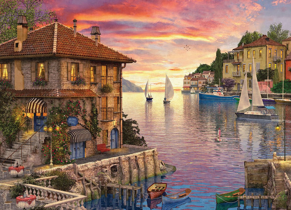 Пъзел Art Puzzle от 1500 части - Средиземноморско пристанище