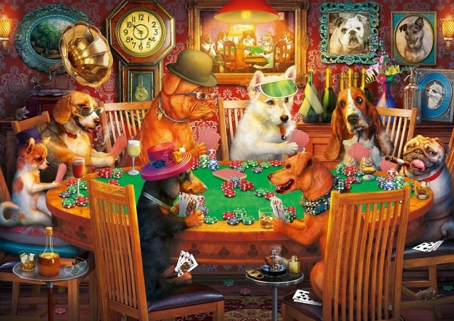 Пъзел Art Puzzle от 500 части - Покер с кучета