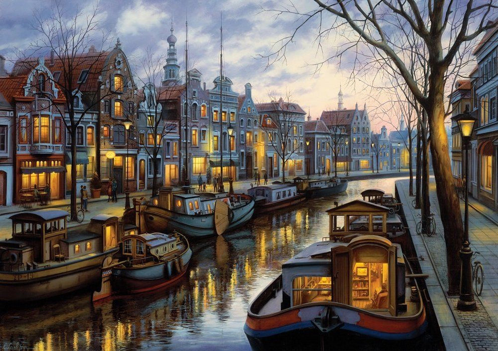 Пъзел Art Puzzle от 1500 части - Светлини по канала