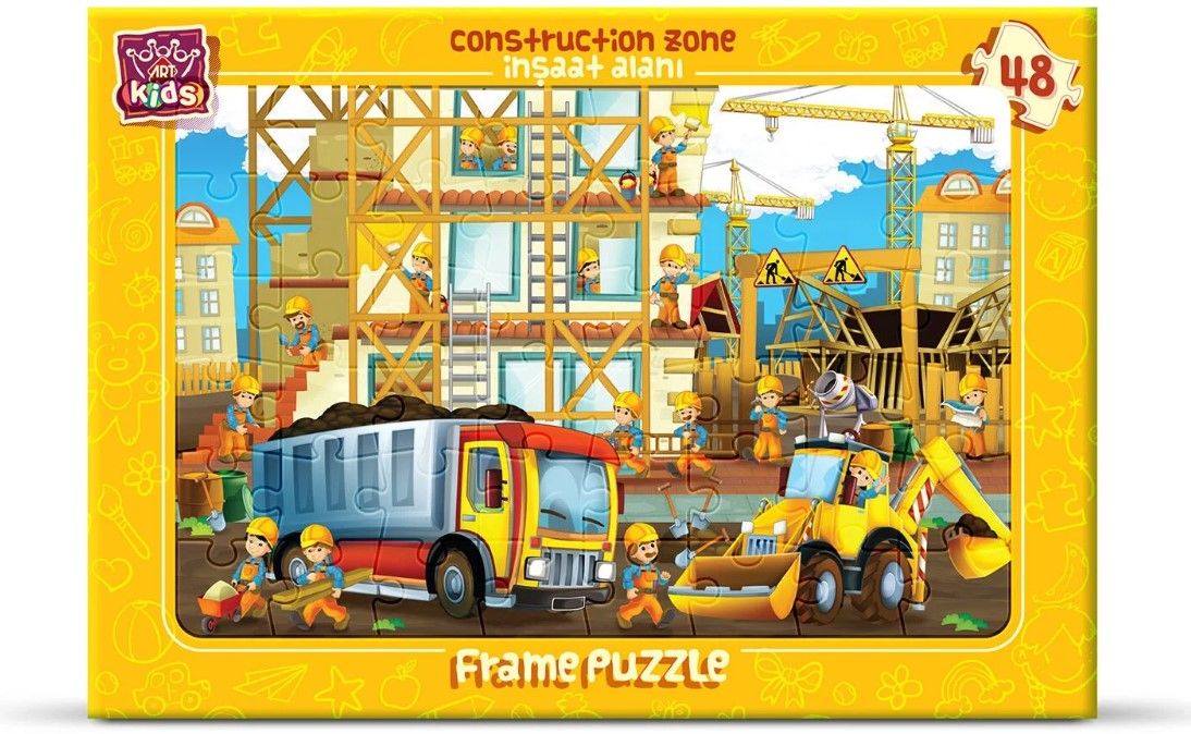 Детски пъзел Art Puzzle от 48 части - Строителна зона