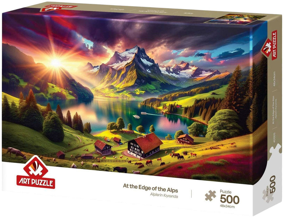 Пъзел Art Puzzle от 500 части - На ръба на Алпите
