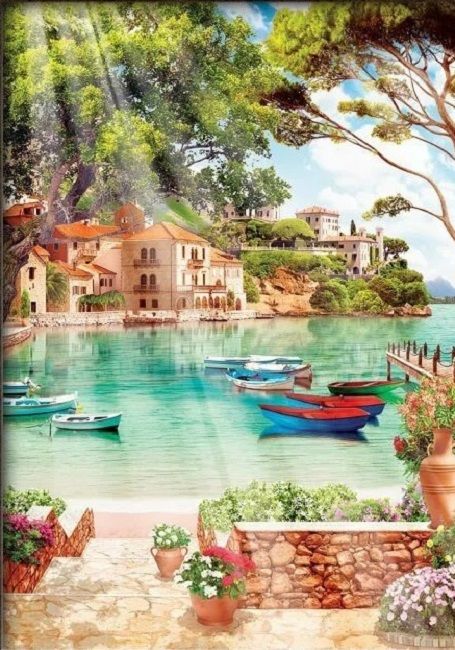 Комплект пъзел, рамка и лепило Art Puzzle от 1000 части - Спокойно утро