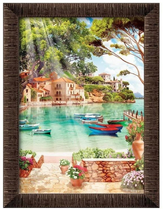 Комплект пъзел, рамка и лепило Art Puzzle от 1000 части - Спокойно утро