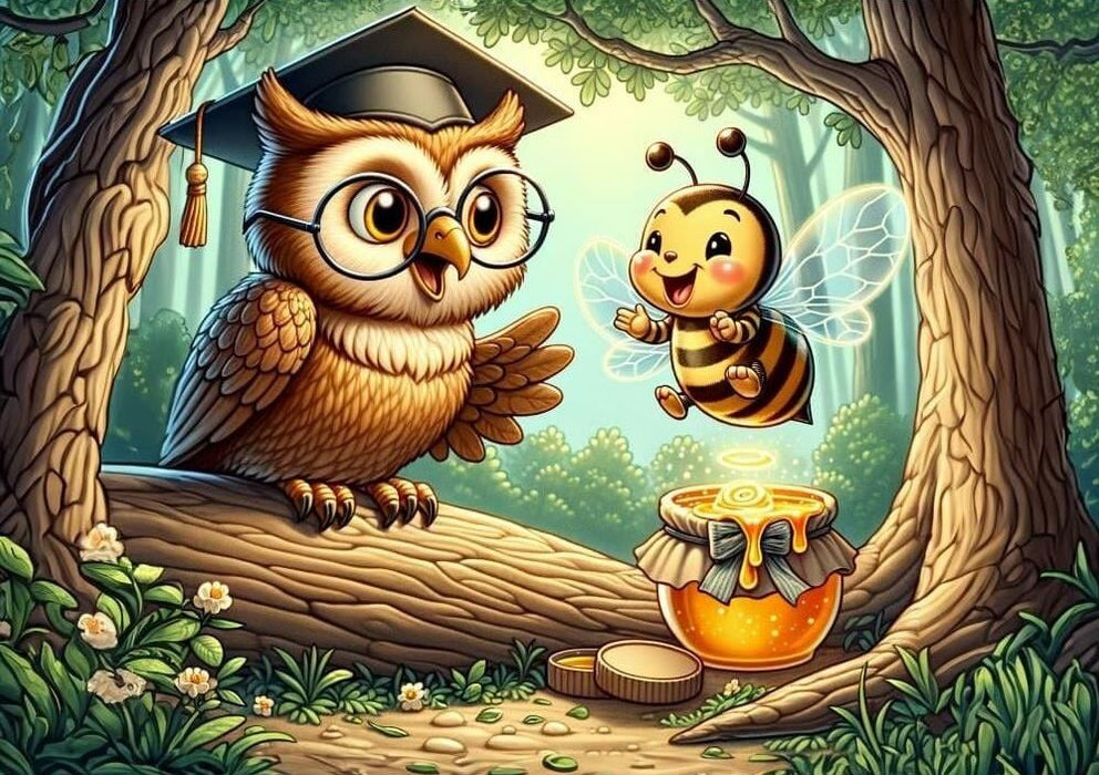 Детски пъзел Art Puzzle от 50 XXL части - Мъдра сова