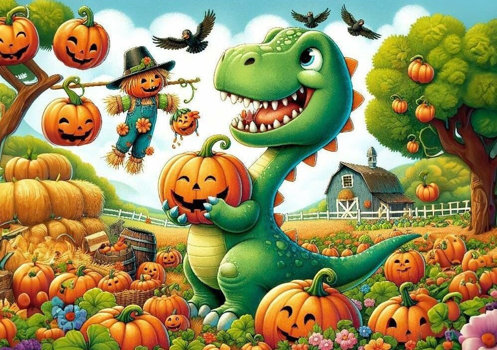 Детски пъзел Art Puzzle от 50 XXL части - Сладък динозавър