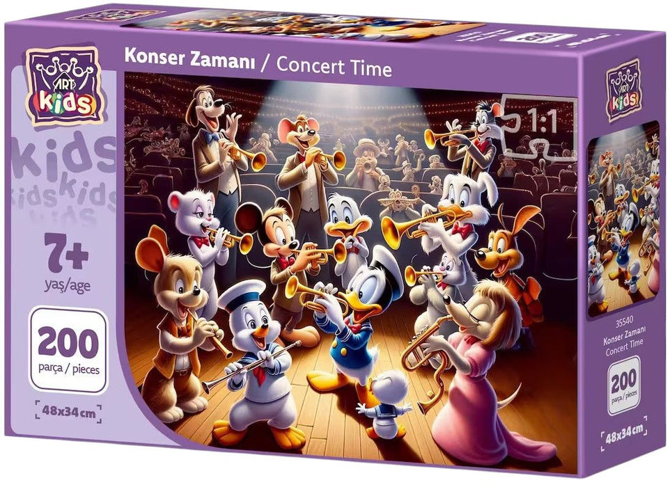 Детски пъзел Art Puzzle от 200 части - Време за концерт