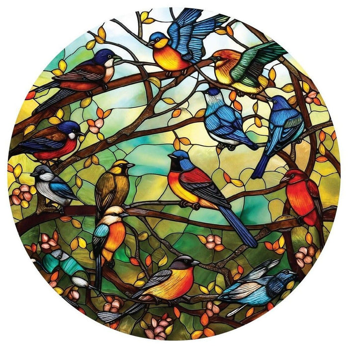 Кръгъл пъзел Art Puzzle от 570 части - Витраж на горския хор