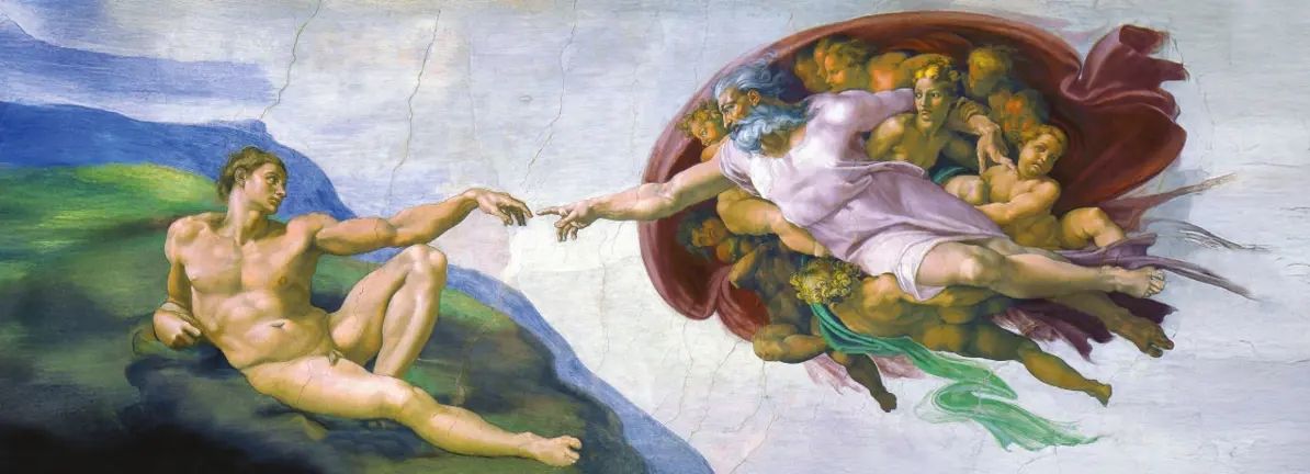 Панорамен пъзел Art Puzzle от 1000 части - Сътворението на Адам