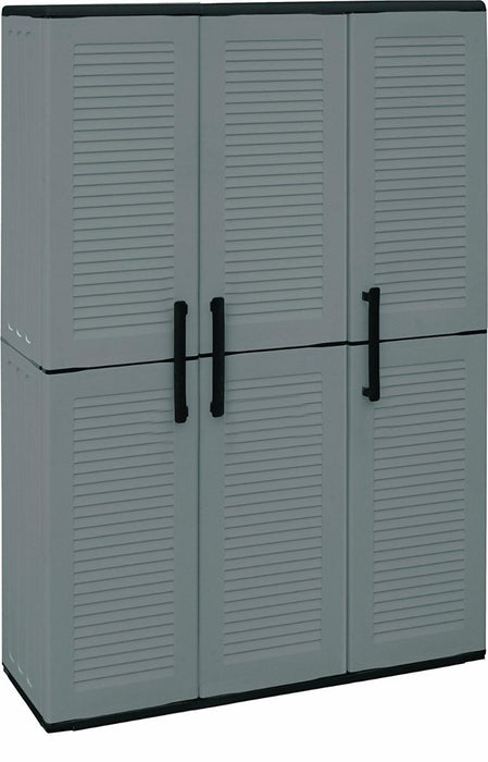 ТРИКРИЛЕН PVC ШКАФ 102Х37Х163СМ СИВ 3X10