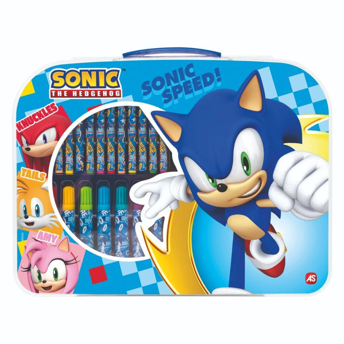 Комплект за рисуване AS Company - Sonic, с несесер