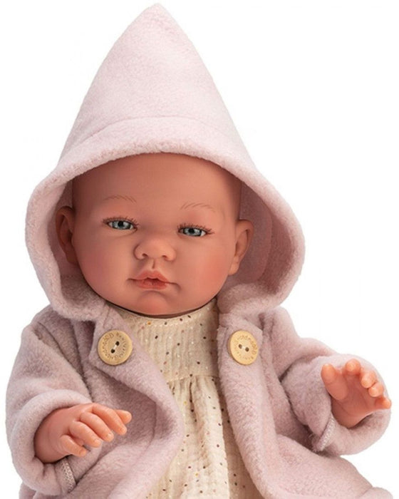 Кукла-бебе Asi Dolls - Мария, с розово палто, 43 cm