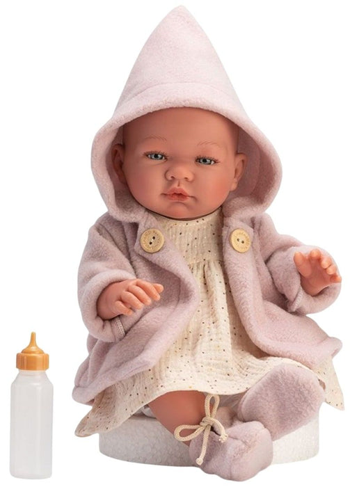 Кукла-бебе Asi Dolls - Мария, с розово палто, 43 cm