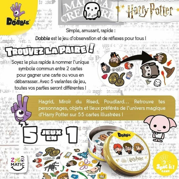 Образователна Игра Asmodee Dobble Harry Potter