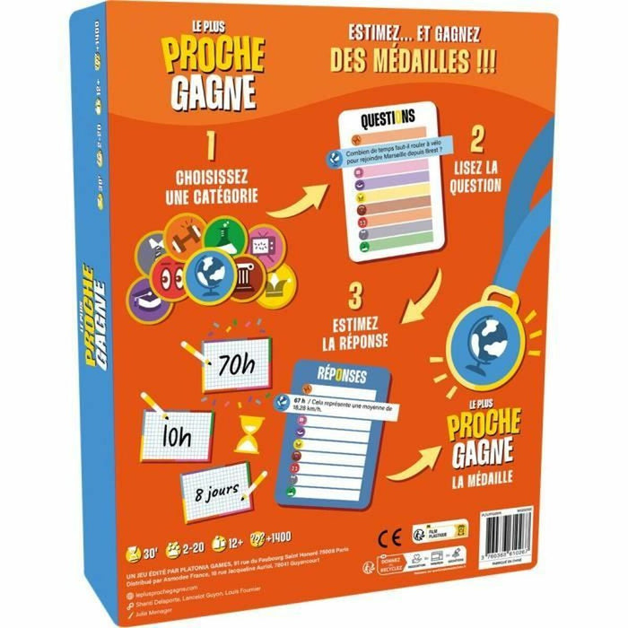 Настолна игра Asmodee The Closest Wins: The Ultimate Quiz Game