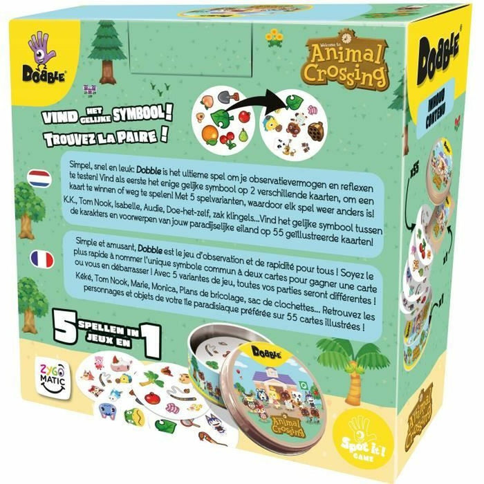 Настолна игра Asmodee Dobble : Animal Crossing